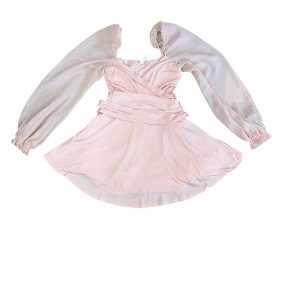 Lucy in the Sky Dresses & Skirts - Lucy In The Sky Pink Ballet Whimsical Fairy Mini Dress Women’s S Balloon Sleeve